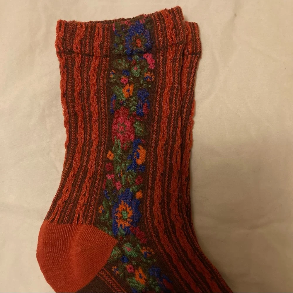 Colorful Floral Patterned Socks